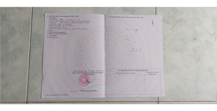 Chính chủ hạ giá bán gấp 501m MT Kênh Full Thổ Cư X.Mỹ Lệ H.Cần Đước c