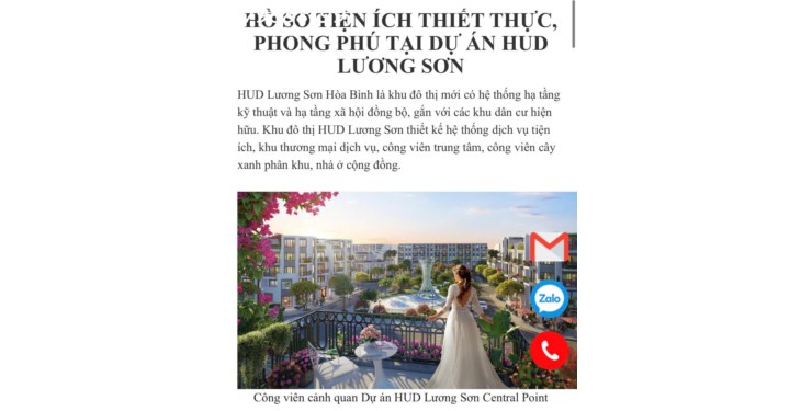 Chính chủ bán lô đất LK1-21 dự án HUD Lương Sơn giá 2,83 tỷ view Sông