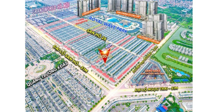 BÁN LIỀN KỀ SAN HÔ – CĂN SH-2010 – 48M² – GIÁ TỐT NHẤT PHÂN KHU